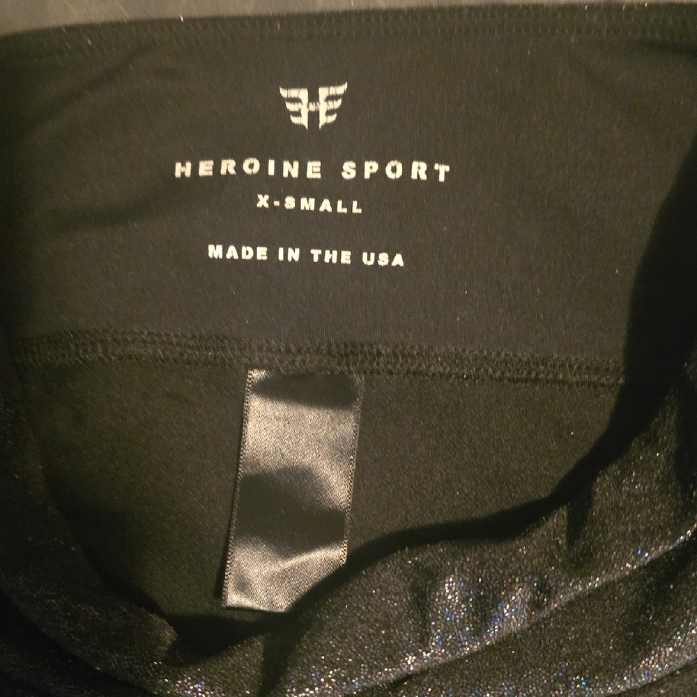 Heroine Sport Shimmer Black Leggings